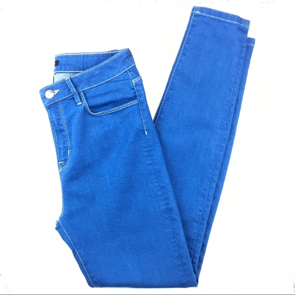 Massimo Dutti high Waisted Skinny Blue Jean Sz.  4 - Picture 4 of 7